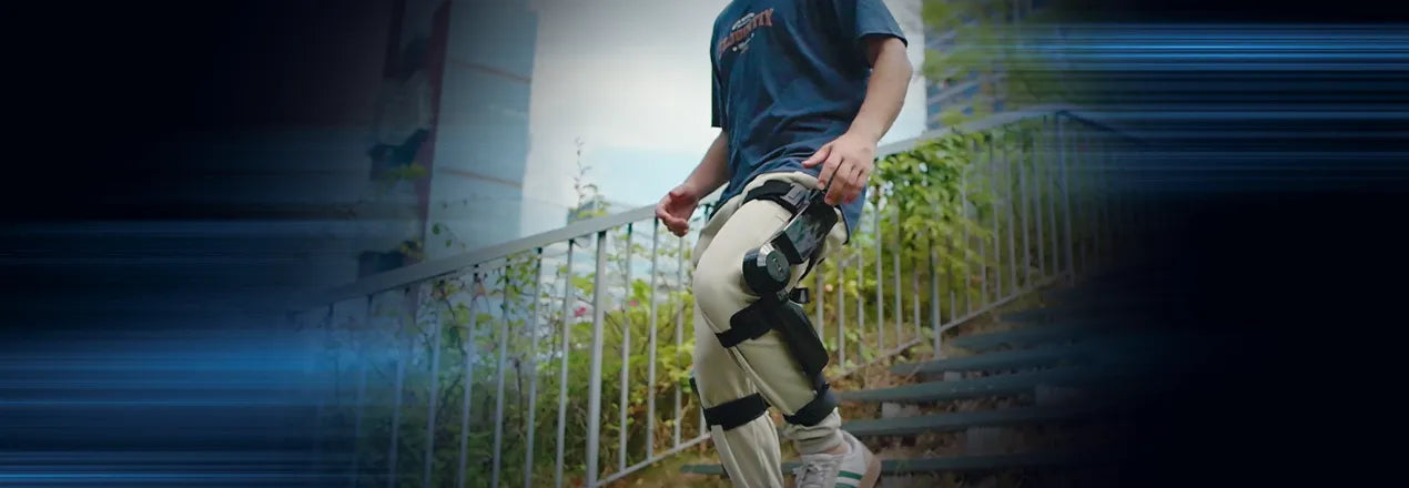 IRMO M1 exoskeleton reducing knee impact by 60% for more comfortable walking and hiking