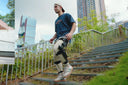 IRMO M1 Pure wearable exoskeleton used outdoors for hiking and enhanced mobility support